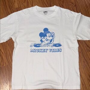 Uniqlo White Mickey Vibes T-Shirt